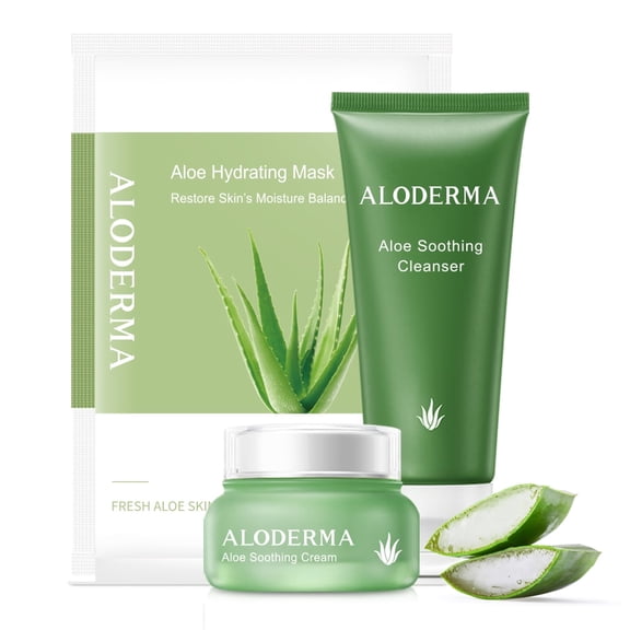 Aloderma Pure Aloe Soothing Set 3-Piece Set