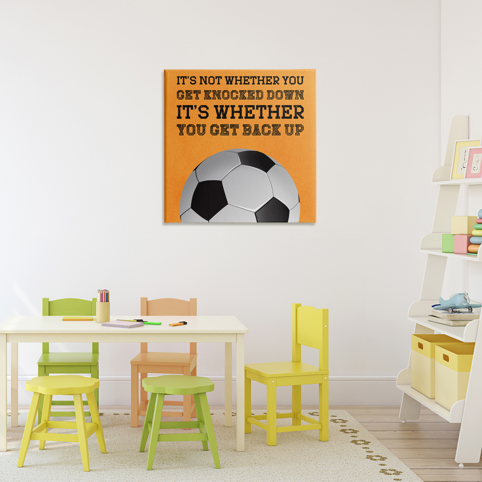 Whether You Get Back Up Canvas Wall Art, design by Marcus Prime