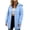 Blue, variant on Fnooota Womens Plus Size Hoodies, Zip up Long Sleeve Mid-length Drawstring Jackets with Pockets Navy Size XL-5XL