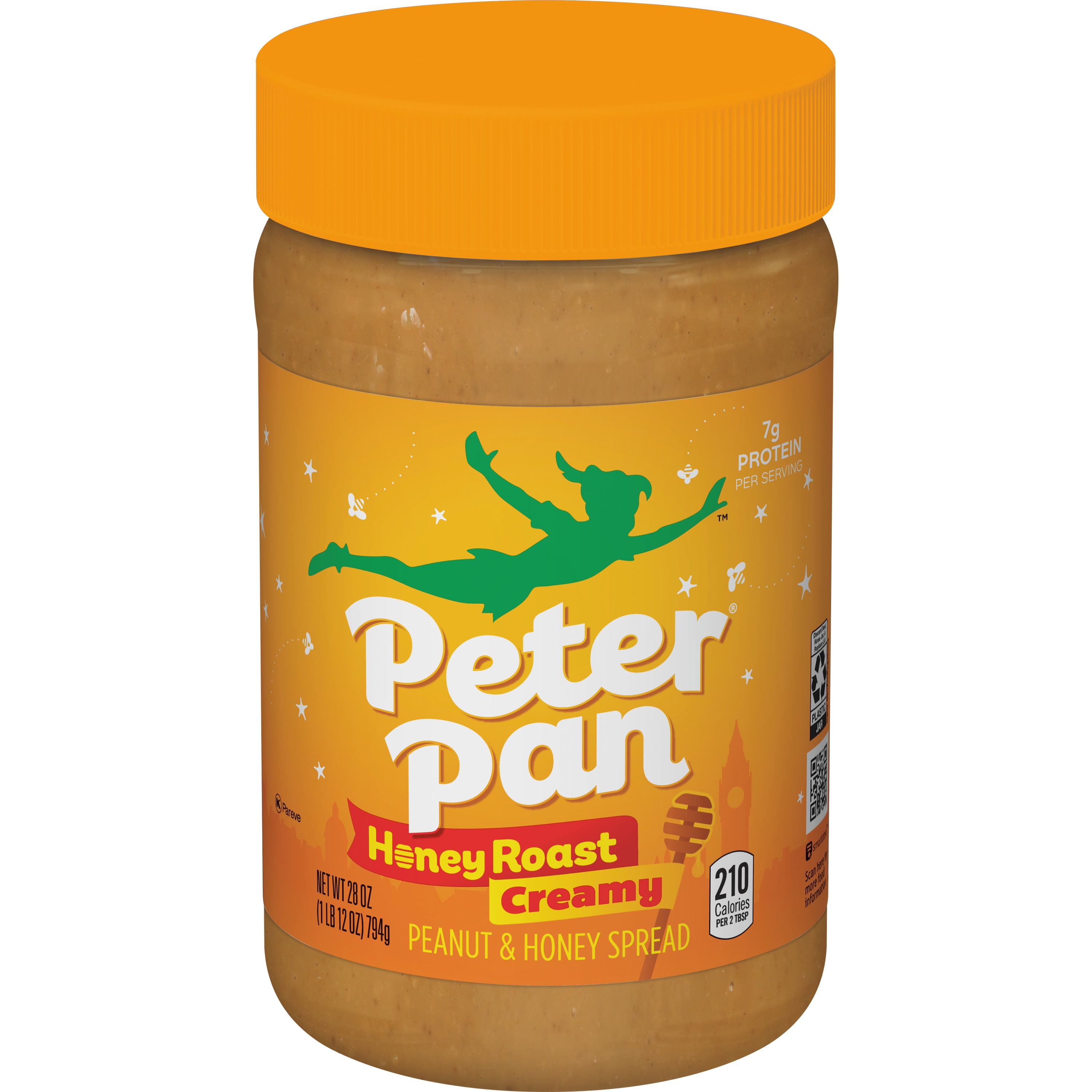 Peter Pan Creamy Honey Roasted Peanut Butter, 28 Oz