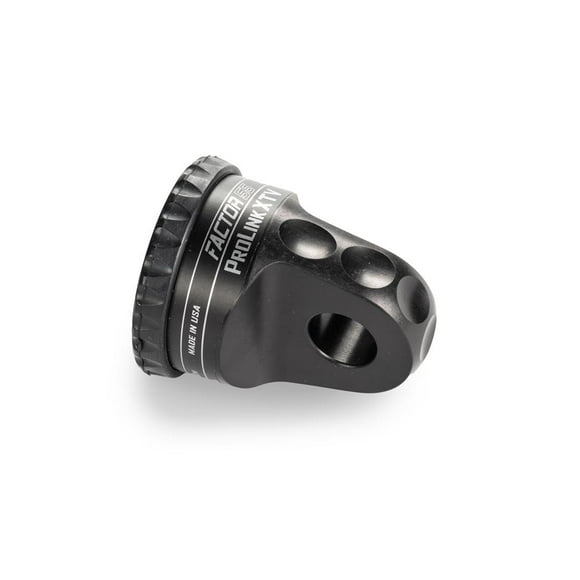 Factor 55 Winch Cable Shackle Mount 00110-04 ProLink XTV; Fits 1/2 And 5/8 Inch Shackles/D-Rings; Fits 1/4 Inch Steel Cable/Synthetic Winch Rope; 6000 Pound Load Capacity; Powder Coated; Black