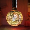 thumbnail image 4 of Fuente de luz 3D clásica Edison con óptica de fuegos artificiales, fuente de luz LED, bombilla decorativa,, 4 of 5