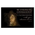 thumbnail image 1 of Aimant 2.1 x 3.1 Po - Sois Fort & Courageux & Lion, 1 of 1
