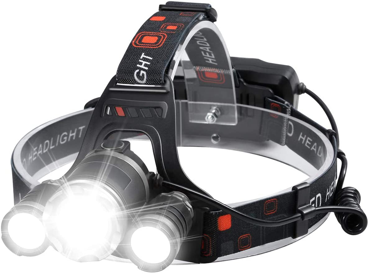 Adjustable Fishing LED Headlamps 4Modes Outdoor Camping Lightweight Headlight