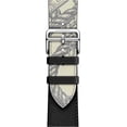 thumbnail image 3 of DONEGANI Milano Leather Band Compatible with Apple Watch Bands Series Ultra 9 8 7 6 5 4 3 2 1 SE｜49mm 45mm 44mm 42mm Men Women in color Black White｜Silver Link Original｜Bracelet Strap, 3 of 12