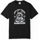 thumbnail image 1 of Camiseta de hip hop con gráfico "No es mi basura, no es mi mapache divertido", camiseta negra -1 B01, 1 of 6