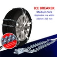 thumbnail image 2 of Dengmore Discoumt Automobile Tire Chain Metal Snow Chain Thickened Ice Breaking Nail Mud Snow Sand Universal Emergency Chain, 2 of 3