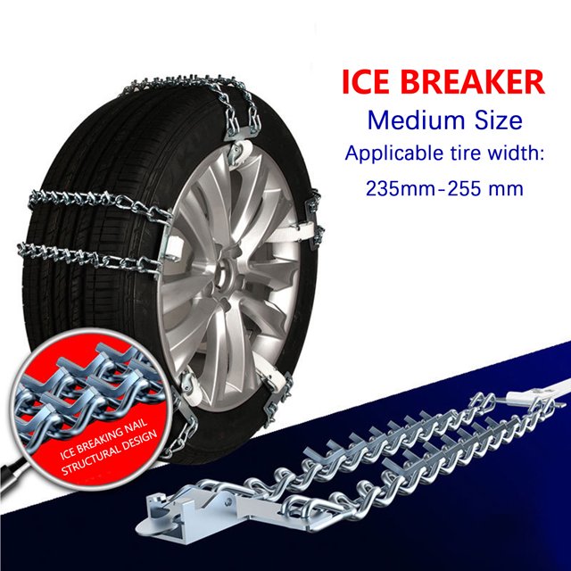 LSLJS Automobile Tire Anti-skid Chain Metal Snow Chain Thickened Ice Breaking Nail Mud Snow Sand Universal Emergency Chain, Home Kitchen Gadgets Accessories