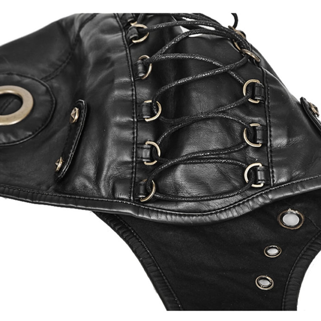 lanema Steampunk Hat With Goggles Men Steampunk Earflap Hat Bomber Hat TrapperHat