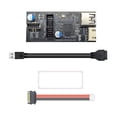 thumbnail image 2 of Placa base de 19 pines con Cable de 19 pines Transmisión estable Reemplaza piezas Adaptador USB de alta velocidad Conector Cables de extensión de , estilo B shamjiam Divisor de placa base, 2 of 9