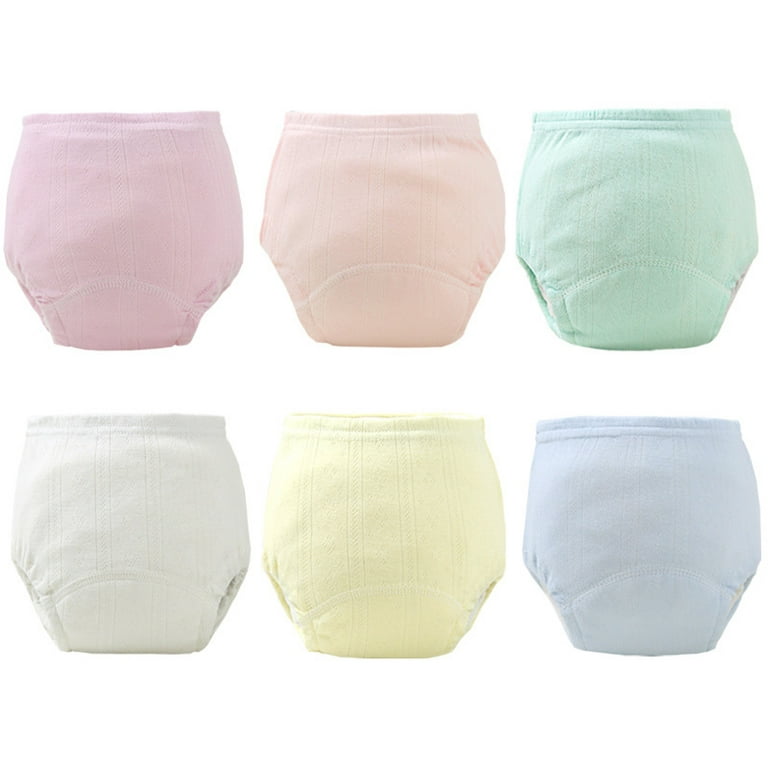 Baby 6 Packs Cotton Training Pants Reusable Toddler Potty Training  Underwear for Boy and Girl