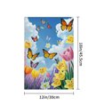 thumbnail image 4 of AMHNF Spring Butterfly and Flower Garden Flag 12x18 inch for Spring Summer Home Outdoor Garden Decoration Linen Garden Flag 12x18 inch for Spring Summer Home Outdoor Garden Decoration, 4 of 5