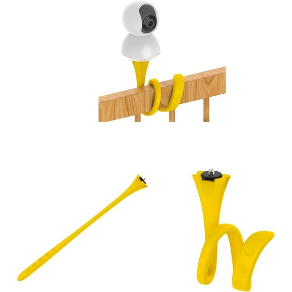 Baby Monitor Mount Works for Baby Smart Baby Monitor Flex Stand（Yellow）