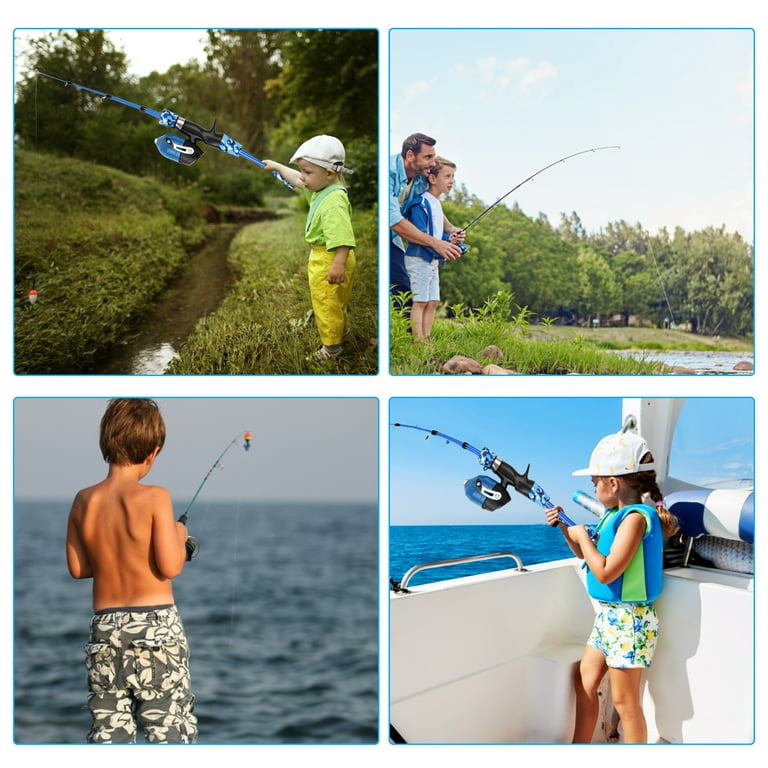children's fishing rods and reels Green Camo Tangle-Free Combo button cast Shakespeare Wild Kratts Beginner Combo