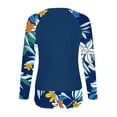 thumbnail image 4 of FcBaudy Maillot de Bain Deux Pièces Femme Imprimé Mode Conservateur Tankini de Plage Sportif Col Rond Manches Longues Haut Fendu et Short de Bain Femme polyester, 4 of 7