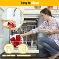 thumbnail image 3 of 2pcs Air Fryer Silicone Pot for Ninja Foodi Dual DZ201 | Reusable Liner Rectangle Basket 8 QT Easy Cleaning Food Safe Accessories (Red), 3 of 6