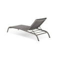 thumbnail image 4 of Lounge Chair Chaise Table Set, Aluminum, Metal, Steel, Grey Gray, Modern Contemporary Urban Design, Outdoor Patio Balcony Cafe Bistro Garden Furniture Hotel Hospitality, 4 of 7