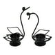 thumbnail image 5 of Candelabro de hierro de 2 piezas, elegante regalo, candelabro para lamparilla, candelabro para dormitorio, mesa de oficina, decoración de escritorio Negro, 5 of 9