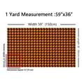 thumbnail image 3 of Homewish Adult Vintage Buffalo 01, Orange Checkered Abstract Room Decor Fabric by the Yard, Square Plaid Sewing Fabric, Lightweight Room Decor, 3 of 6