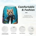 thumbnail image 3 of Balery Underwater Diving Cat Mens Swim Trunks Swim Shorts for Men Quick Dry Inseam Beach Shorts with Compression Liner Pocket-3X-Large, 3 of 9