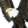 thumbnail image 2 of American Eagle with American Flag Stars and Stripes Old Spangled Banner Statue Wood Base Figurine Home Decor Gift 18 Inch, 2 of 2