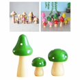 thumbnail image 4 of 6Pieces Simulation Miniatures Mushroom Figurine Garden Decoration Accessories Yard Lawn Decoration Ornaments perfecl Figuras de hongos, 4 of 8