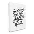thumbnail image 3 of Stupell Industries Ocean Air Salty Hair Beach Lover Calligraphy Graphic Art Gallery Wrapped Canvas Print Wall Art, Design by Leah Bisch, 3 of 5