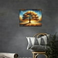 thumbnail image 3 of Large Wall Art Gold Tree of Life Pictures Wall Decor Master Over Above Bed Canvas Prints Horizontal Framed Artwork Paintings Home Office Decorations For Living Room Bedroom 16"x12", 3 of 6