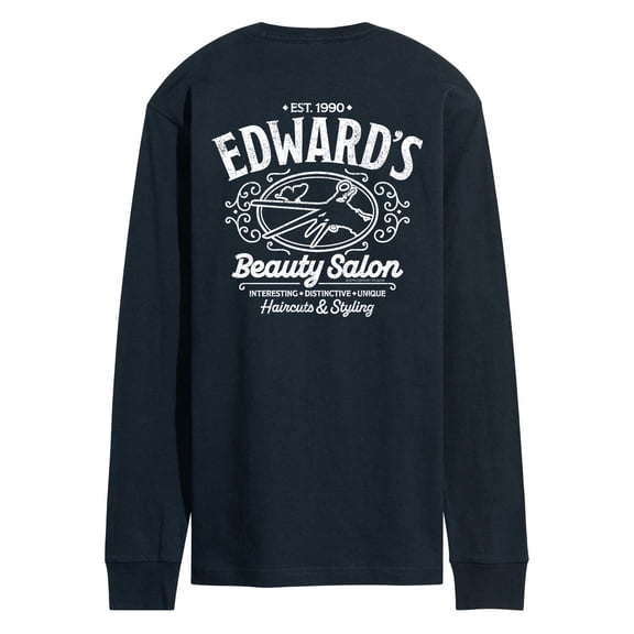 Edward Scissorhands - Edward's Beauty Salon - Men's Long Sleeve Graphic T-Shirt