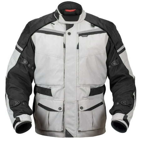 TRANS.URBAN JACKET V2 MOTORCYCLE TOURING JACKET - SILVER, L
