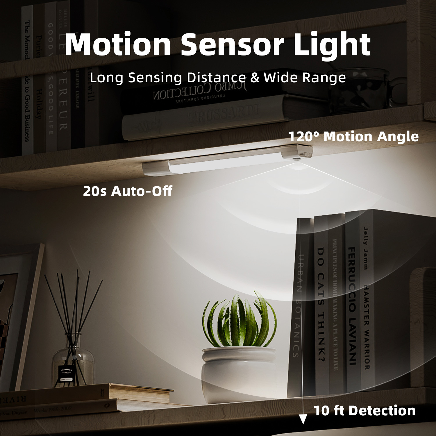 EZVALO Under Cabinet LED Motion Sensor Lights, 3 Pack photo 5
