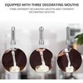 thumbnail image 2 of Chantilly Siphon, Siphons de Cuisine, Siphon Chantilly en Acier Inoxydable, 3 Buses de Décoration en Acier Inoxydable, 2 of 5