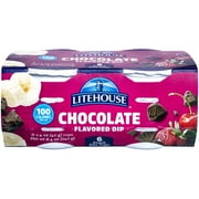 Litehouse Chocolate Flavored Dip Snack Size Cups, 6 Ct, 12 oz