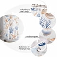 thumbnail image 7 of Shower Curtains Coral Starfish Shell Bath Curtain Marine Life Waterproof Bathroom Shower Curtain Set with Hooks Decoration 72 x 84 Inches, 7 of 7