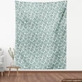 thumbnail image 4 of Ambesonne Botany Fabric by the Yard Upholstery, Ginkgo Leaves Nature Herbs, 1 Yard, Turquoise Eggshell, 4 of 5