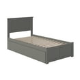 thumbnail image 2 of Nantucket Platform Bed with Flat Panel Foot Board and 2 Urban Bed Drawers, Multiple Sizes, Multiple Colors, 2 of 8