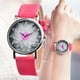 thumbnail image 2 of Reloj de cuarzo para mujer, relojes para mujer OKTIME Reloj de cuarzo analógico de lona y cuero unisex para hombre y mujer, 2 of 2