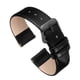 thumbnail image 1 of Correa de Cuero Uxcell, Correa de Reloj de Cuero Lisa y Plana para Hombres y Mujeres, Negro, Negro 20mm, 1 of 7