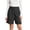 PU75_Black, variant on Women Dress Shorts Comfy Elastic Waist Shorts Summer Pull On Short Cotton Linen Berduma Shorts Army Green 2XL
