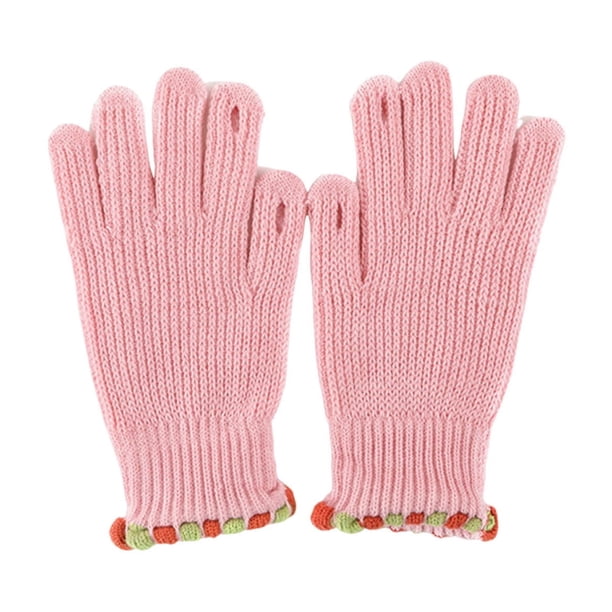 Guantes para mujer que mantienen el calor y el rocío Guante de dedos para mujer Manopla de poliéster