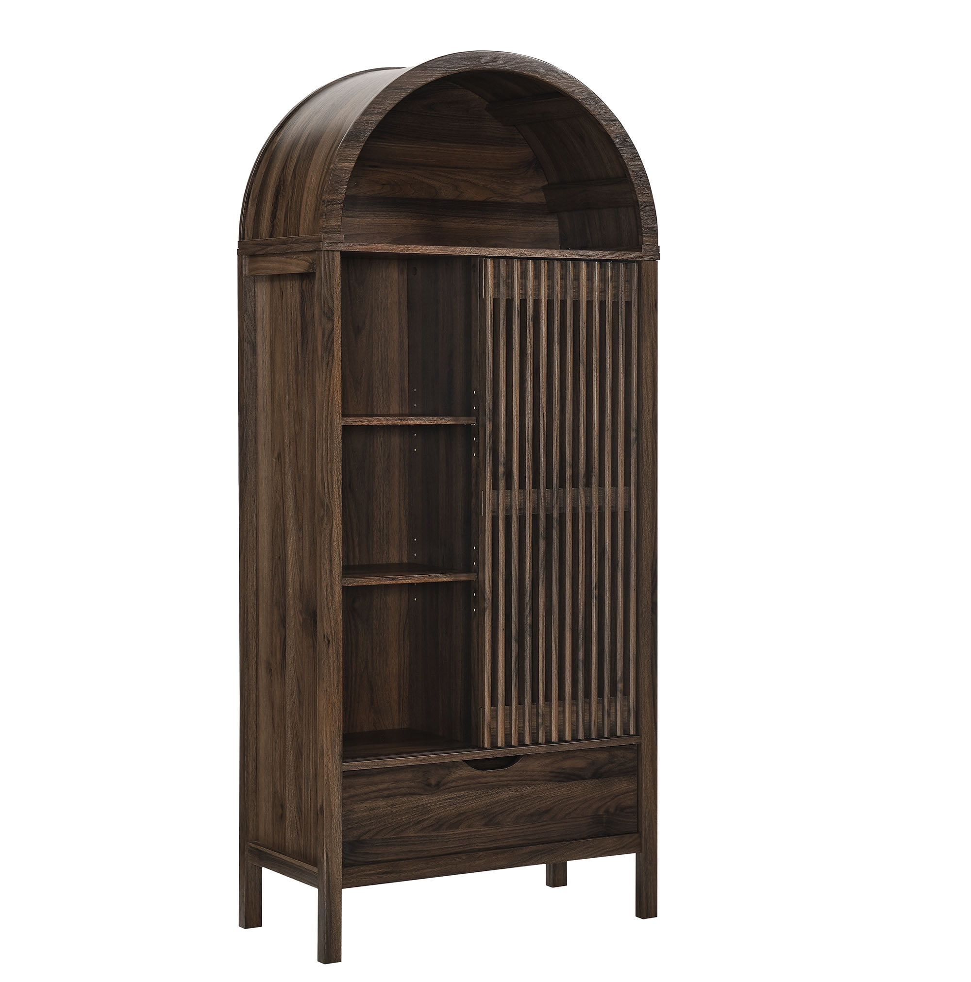 Vaughn Storage Display Cabinet in Walnut