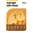 thumbnail image 3 of Luz de noche de pájaro Xinyu lámpara LED de silicona regulable recargable 3 niveles regalo decoración, 3 of 7