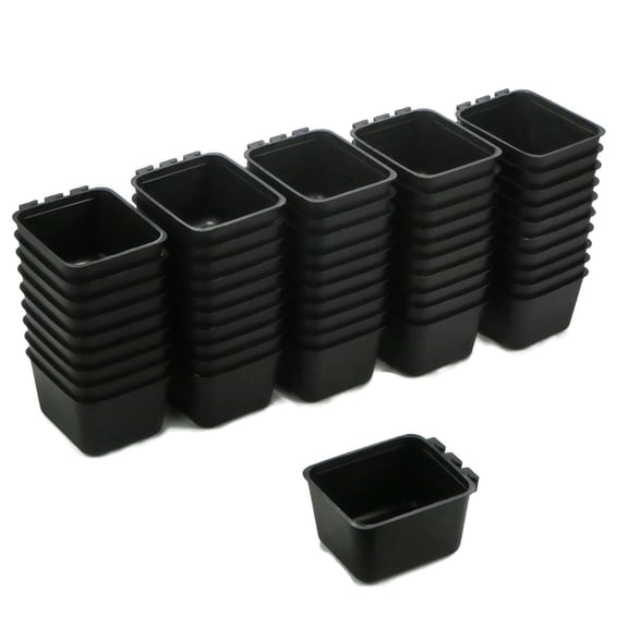 The ROP Shop 50-Pack - Black Cage Cups for Chickens, Dogs, Pheasants, Rabbits Feed & Water