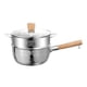 thumbnail image 4 of Cacerola con vaporera, olla para cocinar gachas, olla para fideos portátil, resistente y fácil de limpiar 18 cm, 4 of 9
