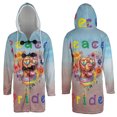thumbnail image 3 of Peace Love Pride Vizsla with Rainbow Sunglasses LGBT LGBTQ+ All Over Print 3D Hooded Duffle Toggle Coat Vizslas Dog Lover Gifts Idea - 01004, 3 of 6