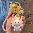 thumbnail image 2 of Cute Shinba Inu Rabbit Keychain Decoration, Cartoon Animals Soft Resin Handbag Accessories for Girls Women, 2 of 5