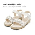 thumbnail image 2 of DREAM PAIRS Girls Sandals Espadrille Flatform Platform Wedge Open Toe Summer Shoes, 2 of 6
