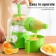 thumbnail image 3 of Exprimidor De Manivela Manual, Exprimidor De Frutas Manuales Para Naranja Fresca, Limón Y Más, Portátil, Fácil De Lavar, Tamaño Compacto Para Exteriores Y Viajes, 3 of 7