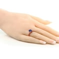 thumbnail image 3 of Gem Stone King 2.09 Ct Oval Blue Lapis 18K Rose Gold Plated Silver Ring (Size 6), 3 of 4