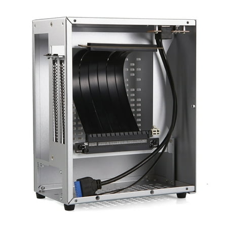 

TINYSOME B07 Mini ITX Computer for Case independent Graphics Chassis Wall-Mount Riser Cable Included AluminumCooling HTPC for Cas